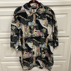 Kahala men’s rayon shirt XXL, like new